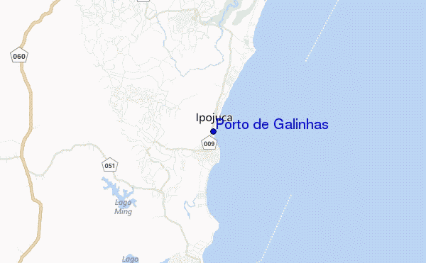 Porto de Galinhas location map