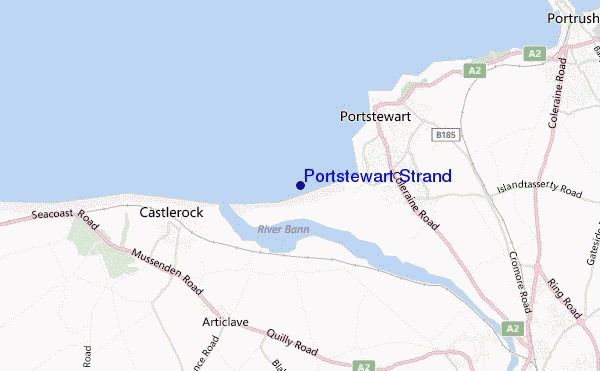 Portstewart Strand location map
