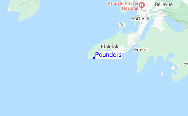 Pounders location map