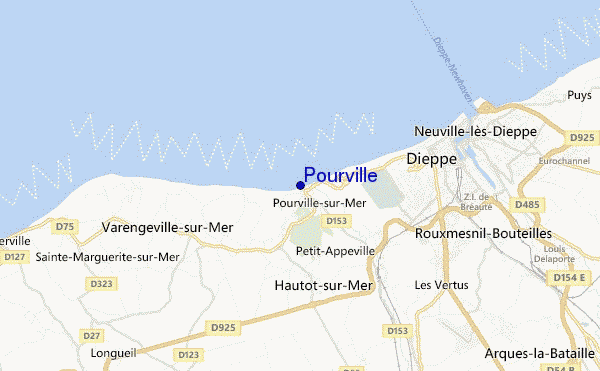 Pourville location map