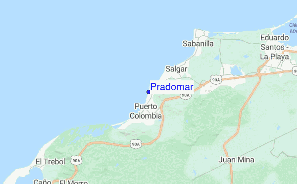 Pradomar location map