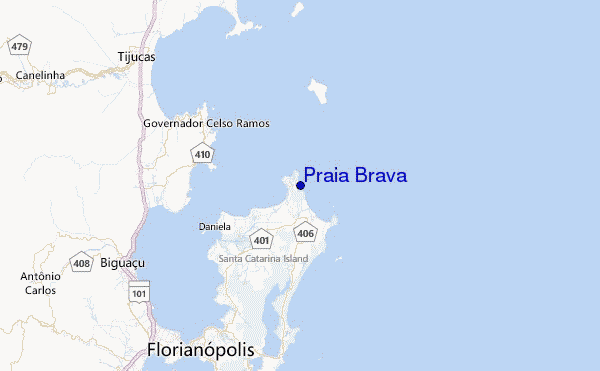 Praia Brava Location Map