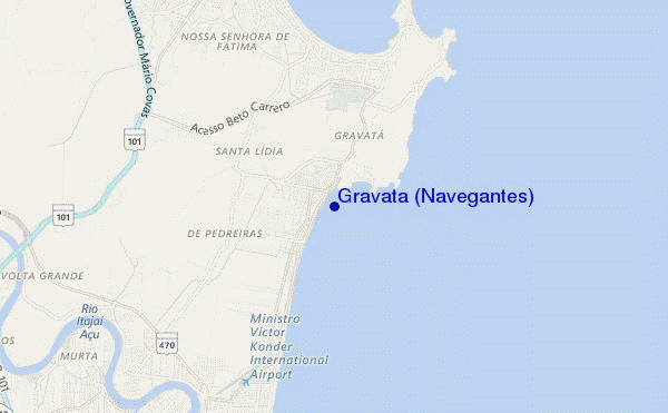 Gravatá (Navegantes) location map