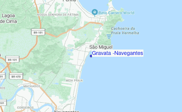 Gravatá (Navegantes) location map