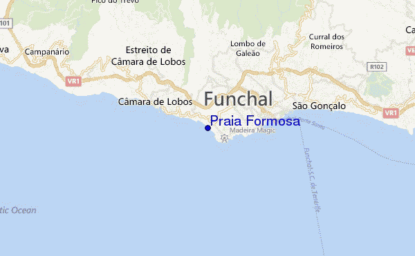 Praia Formosa location map