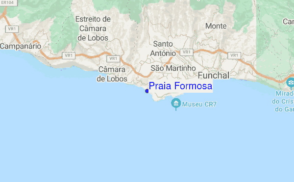 Praia Formosa location map