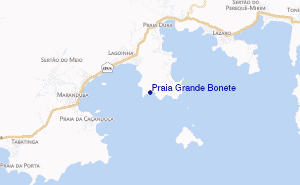 Praia Grande Bonete location map