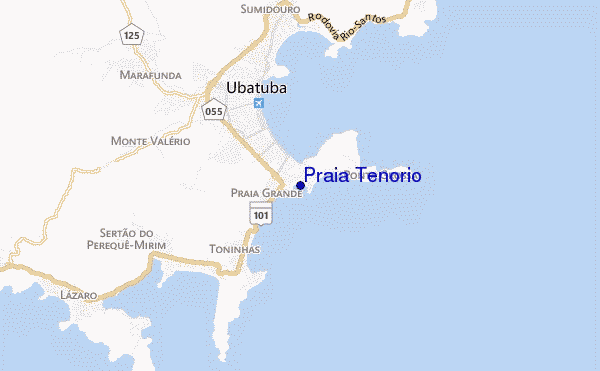 Praia Tenório location map