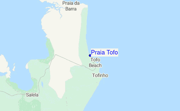 Praia Tofo location map