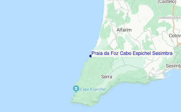 Praia da Foz Cabo Espichel Sesimbra location map