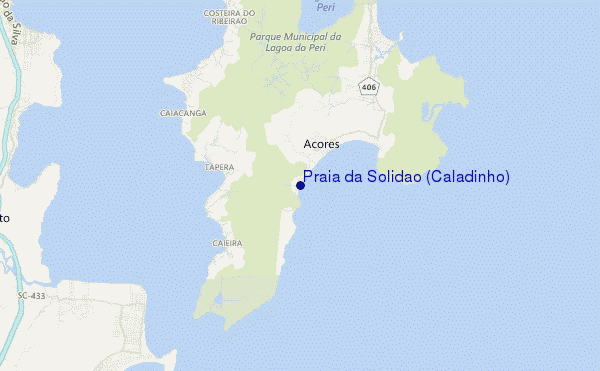 Praia da Solidao (Caladinho) location map