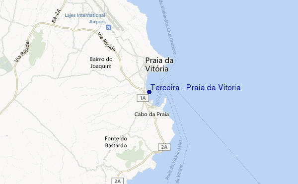 Terceira - Praia da Vitoria location map