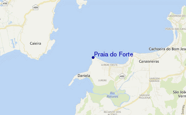 Praia do Forte location map
