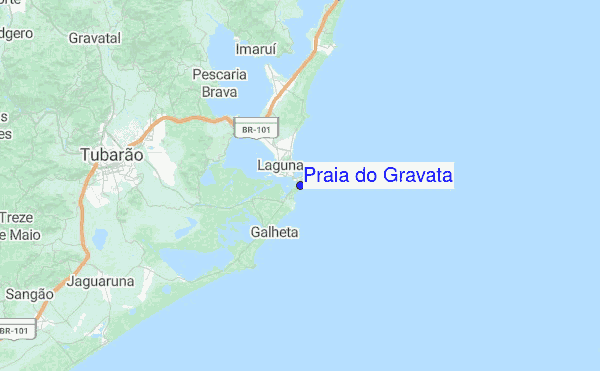 Praia do Gravatá Location Map