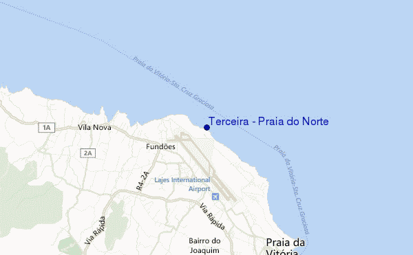 Terceira - Praia do Norte location map