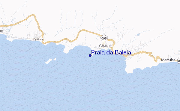 Praia da Baleia location map