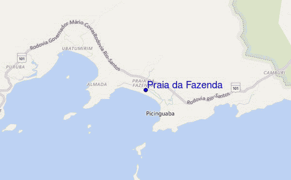 Praia da Fazenda location map