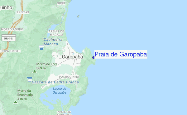 Praia de Garopaba location map