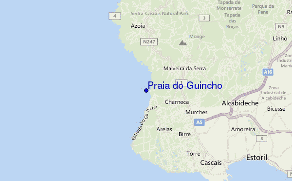 Praia do Guincho location map