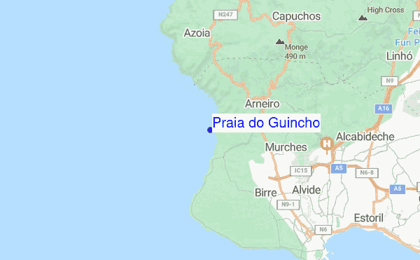 Praia do Guincho location map