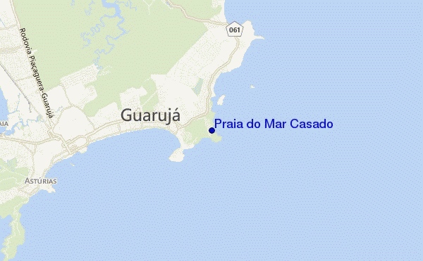 Praia do Mar Casado location map
