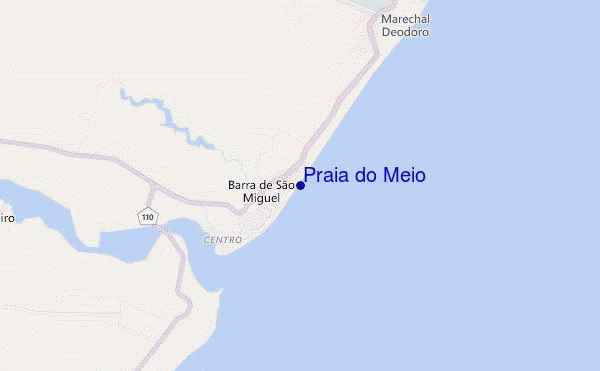 Praia do Meio location map