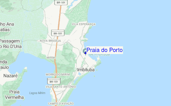 Praia do Porto location map