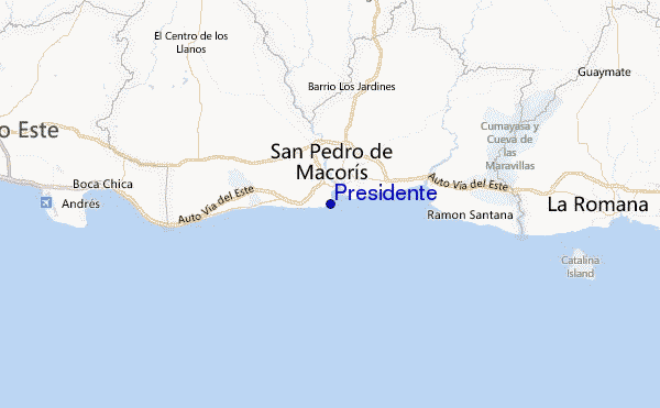 Presidente Location Map