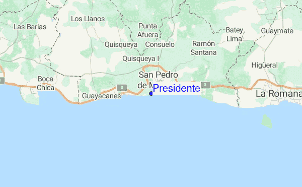 Presidente Location Map