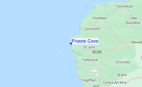 Priests Cove location map