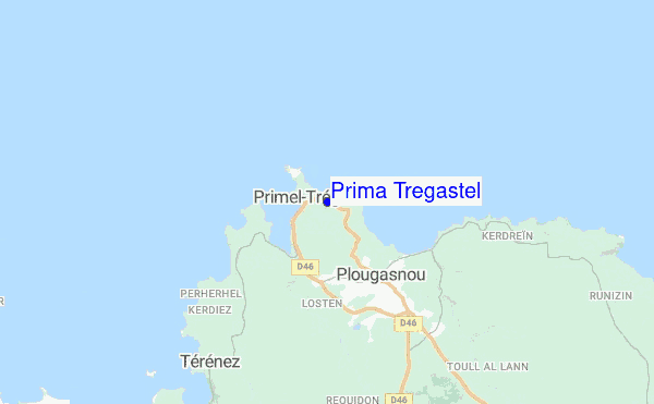 Prima Tregastel location map