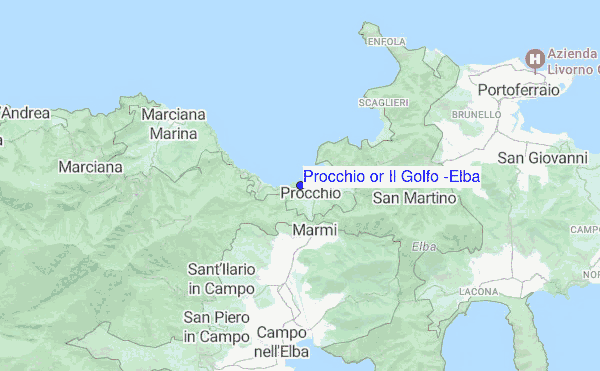 Procchio or Il Golfo (Elba) location map