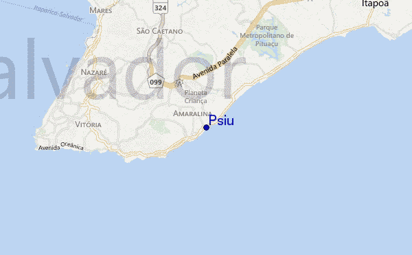 Psiu location map