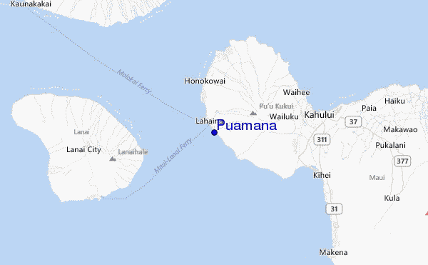 Puamana Location Map