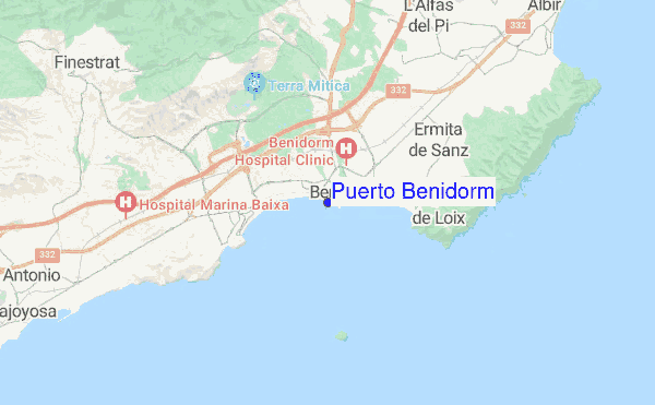 Puerto Benidorm location map