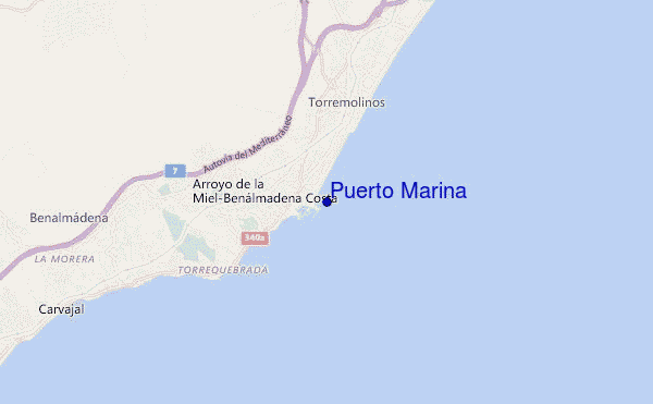 Puerto Marina location map