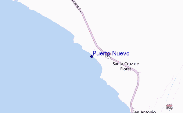 Puerto Nuevo location map