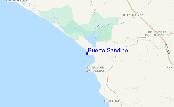 Puerto Sandino location map