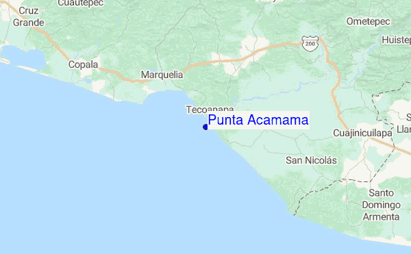 Punta Acamama Location Map