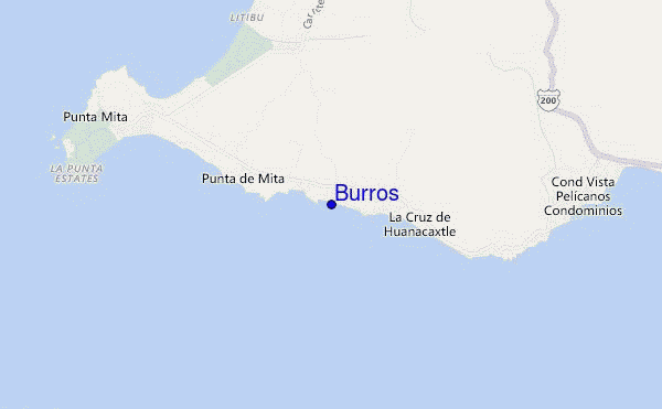Burros location map