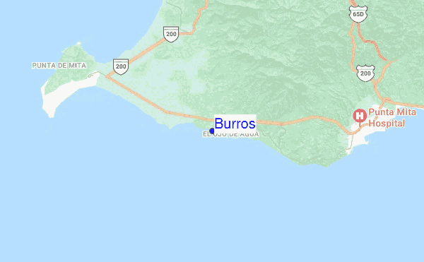 Burros location map