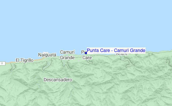 Punta Care / Camuri Grande location map