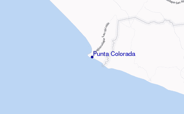 Punta Colorada location map