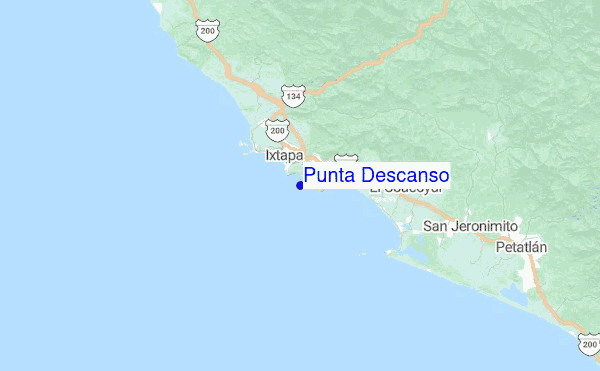 Punta Descanso Location Map