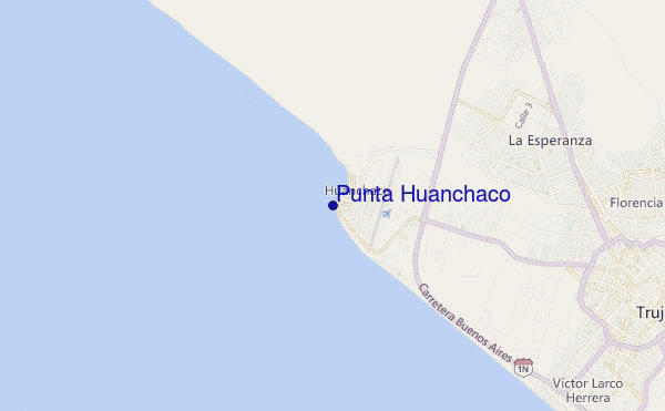 Punta Huanchaco location map