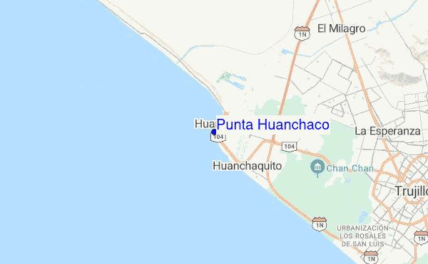 Punta Huanchaco location map