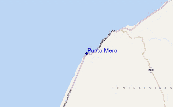 Punta Mero location map