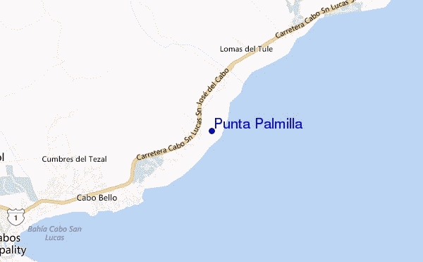 Punta Palmilla location map
