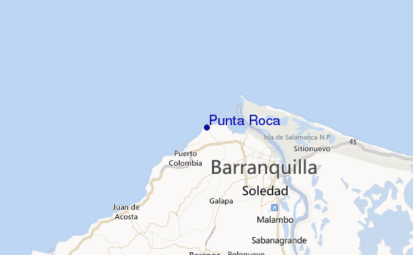 Punta Roca Location Map
