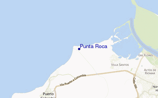 Punta Roca location map